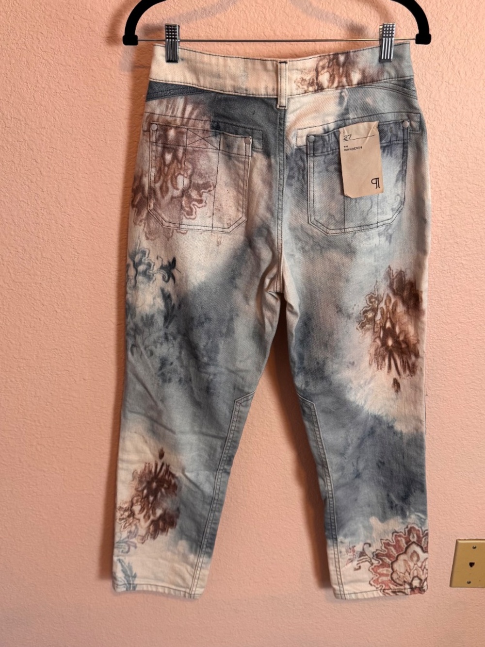 NWT Pilcro The Wanderer Mid-Rise Relaxed Tapestry Jeans Sz 27 - Picture 4 of 9